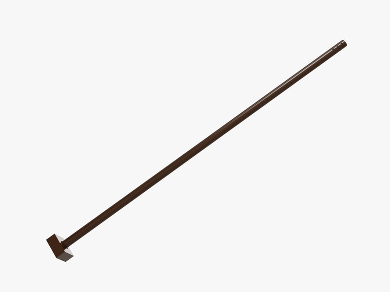 Steel Tech Lights 20FT x 4-Inch Square Steel Light Pole – 11 Gauge – ASTM A500 Grade B – Hot-Dip Galvanized – Bronze Powder Coat