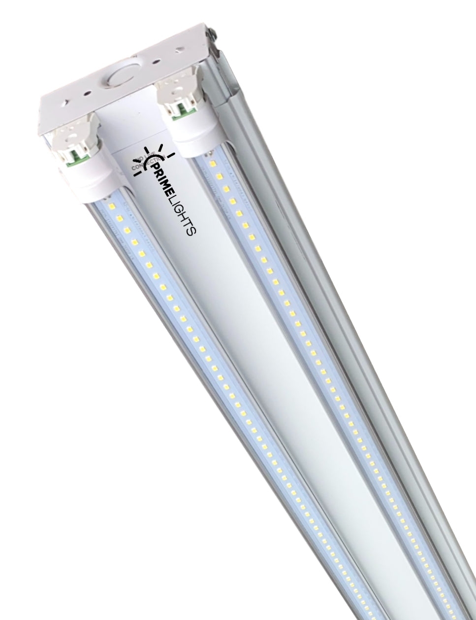 8ft. USA Made BOLT®  4 Lamp LED Shop Light – 80W - 14,400 Lumens - Clear/Frosted