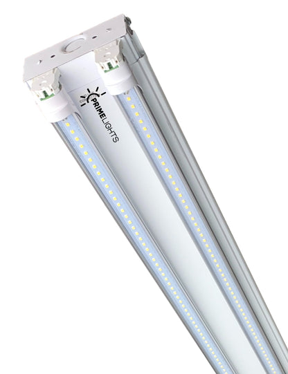 8ft. USA Made BOLT®  4 Lamp LED Shop Light – 80W - 14,400 Lumens - Clear/Frosted