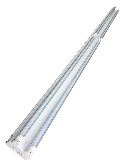 8ft. USA Made BOLT®  4 Lamp LED Shop Light – 80W - 14,400 Lumens - Clear/Frosted