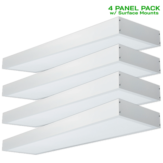 1' X 4' LED 40 Watt Tunable Panel Troffer (4 PACK)