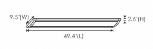 Energetic Lighting E2WR40D-850 40W LED Surface Mount Wrap Light