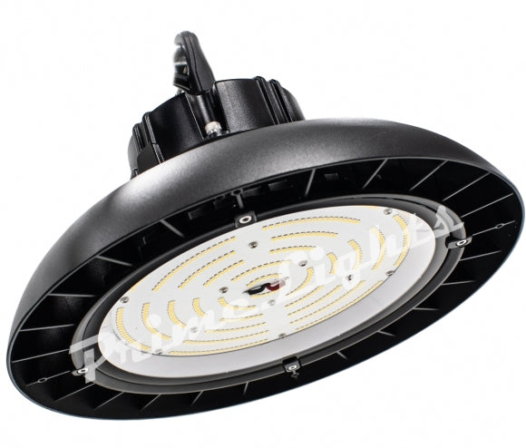 150W LED Wet Location Round High Bay - Premium LED Chips - 19,500 Lumens - Calc