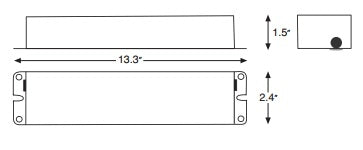 1400 Lumen Fluorescent Emergency Ballast T12/T8/CFL (Case of 4)