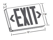 LED Exit Sign (Case of 4)