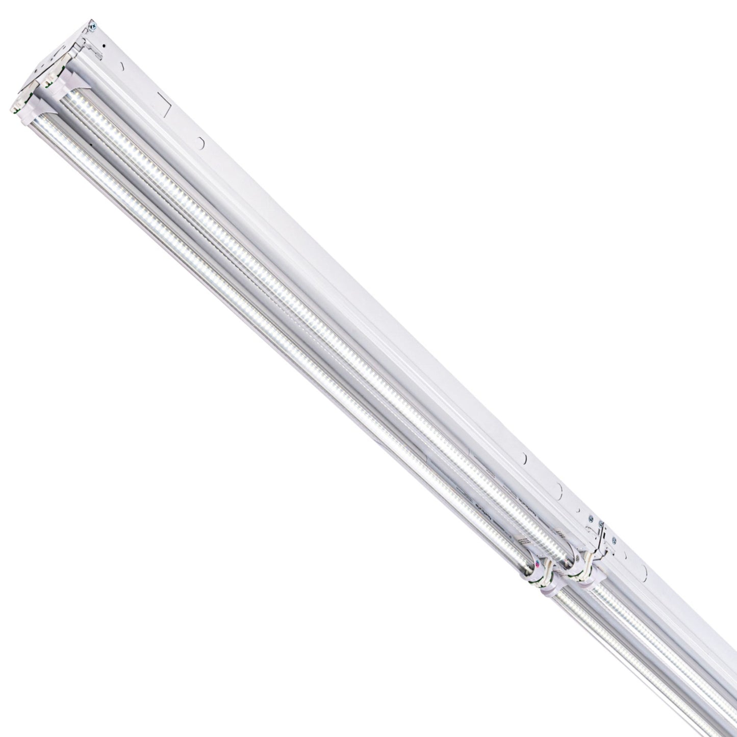 8ft. USA Made BOLT®  4 Lamp LED Shop Light – 80W - 14,400 Lumens - Clear/Frosted