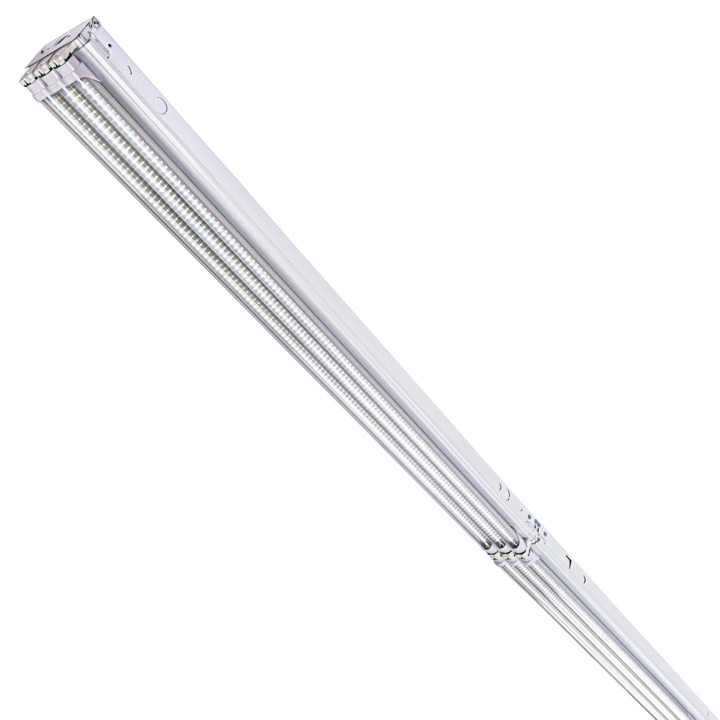 8ft. USA Made BOLT® 6 Lamp LED Shop Light – 120W - 21,600 Lumens - Clear/Frosted