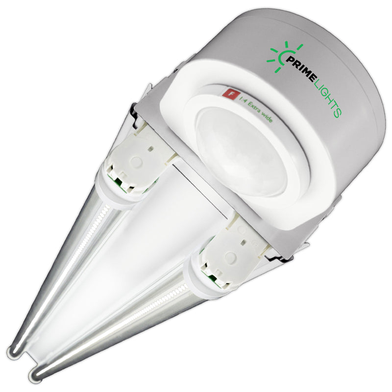 4ft. USA Made LED 2 Lamp BOLT® Motion Activated Shop Light 40W - 7,200 Lumens - Clear/Frosted