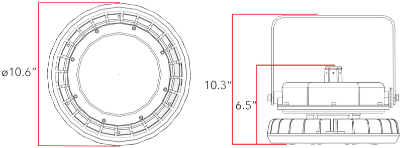 LED Explosion Proof Light Fixture 4000k (B Series)
