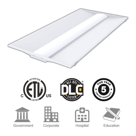 2' x 4' LED Center Basket Troffer - 72W  (20 Pack)