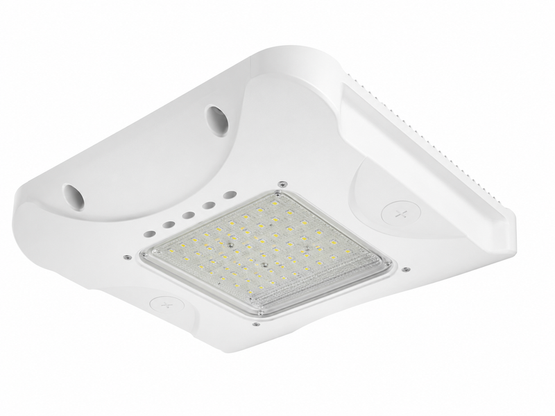 Steel Tech Lights LED Gas Station Light – Selectable 100W/120W/150W – 5000K – 120–277V – 0–10V Dimmable