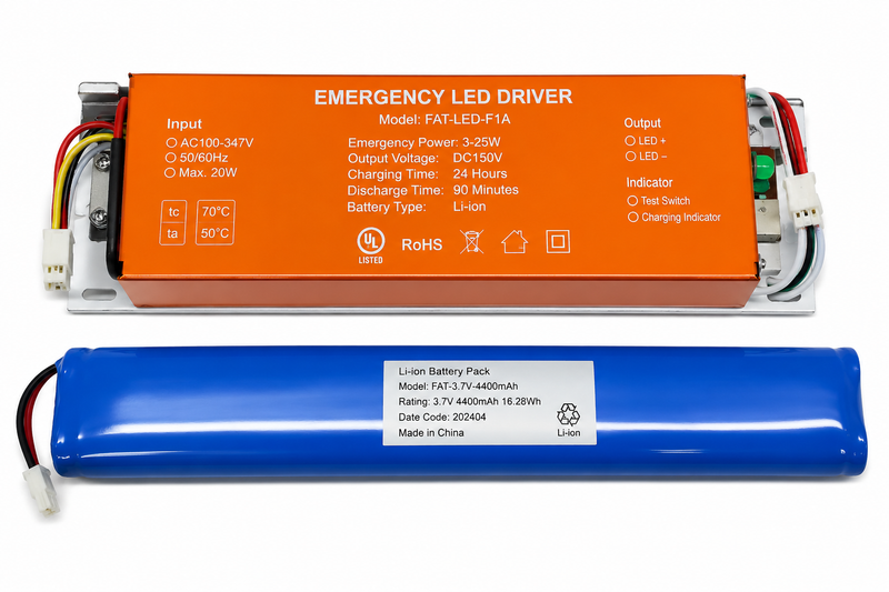 Steel Tech Lights LHB06 Emergency LED Driver – 20W – AC120-347V – 90-Minute Emergency Backup