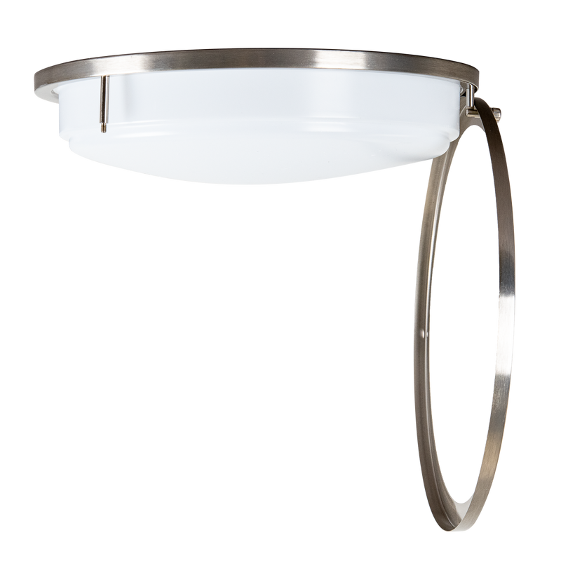 Energetic Lighting FMB12R12E92750 12" Flush Mount Double Ring Brushed Nickel 16W/14W/12W, 120V, Dimmable, Color Selectable