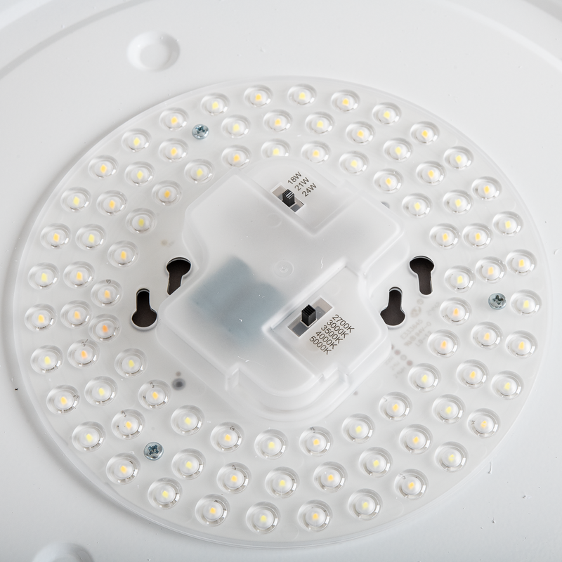 Energetic Lighting FMR15R18E92750 15" Flush Mount LED 24W/21W/18W, 120V, Dimmable, Color Selectable