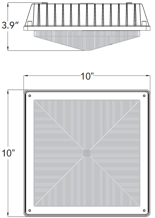Howard LCN2750MV - 27 Watt LED High Power Canopy Light
