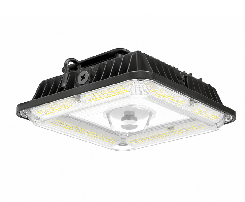Steel Tech Lights LED Garage Canopy Light – Selectable 30W/40W/60W/80W/100W – Selectable 3500K/4000K/5000K – 120–277V – UL Listed & DLC Premium