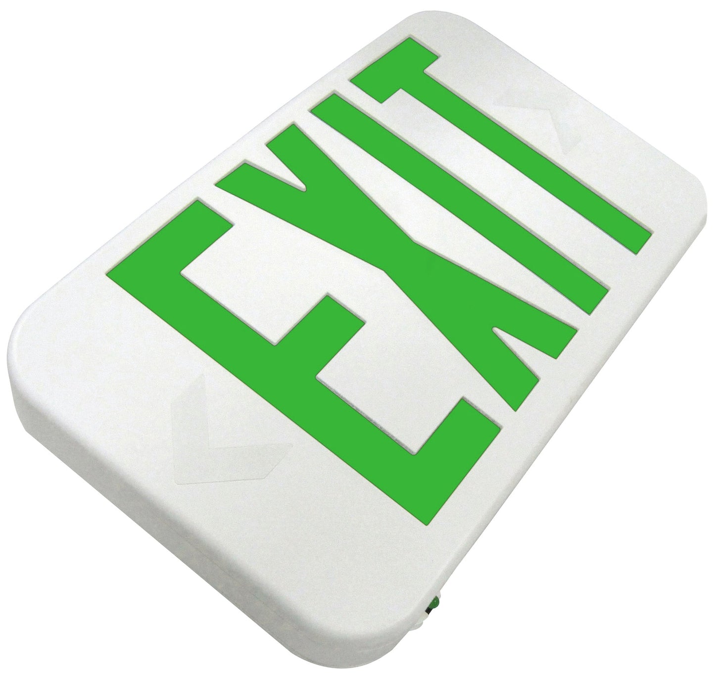 Ultra Bright Red or Green LED Exit Sign White or Black Housing, Single or Double Face, Compact Design