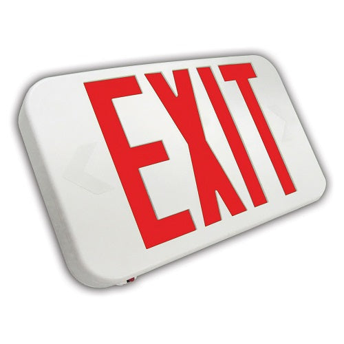 Ultra Bright Red or Green LED Exit Sign White or Black Housing, Single or Double Face, Compact Design