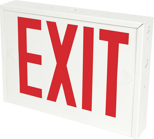 New York City Compliant STEEL Red LED Exit Sign Single or Double Face
