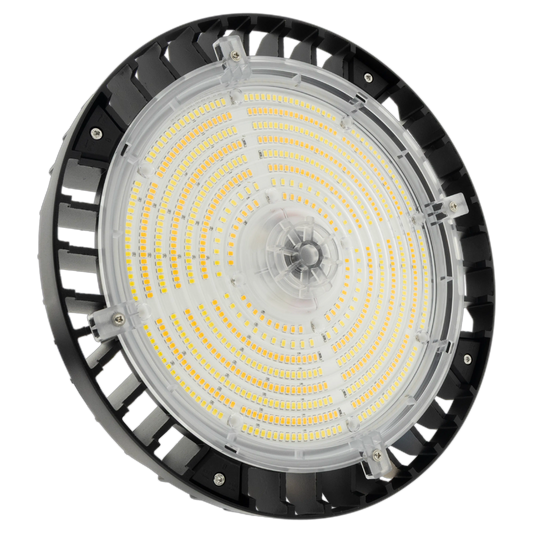 240/200/150W - Up to 33,600 Lumen LED Round High Bay UFO - Premium LED Chips