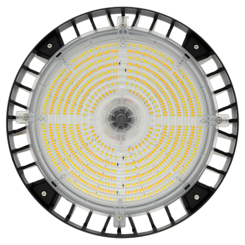 240/200/150W - Up to 33,600 Lumen LED Round High Bay UFO - Premium LED Chips