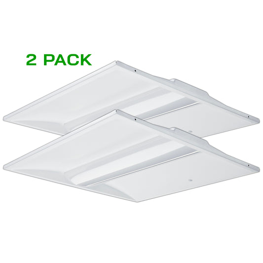 2' x 2' LED Center Basket Troffer - 40W (2 Pack)