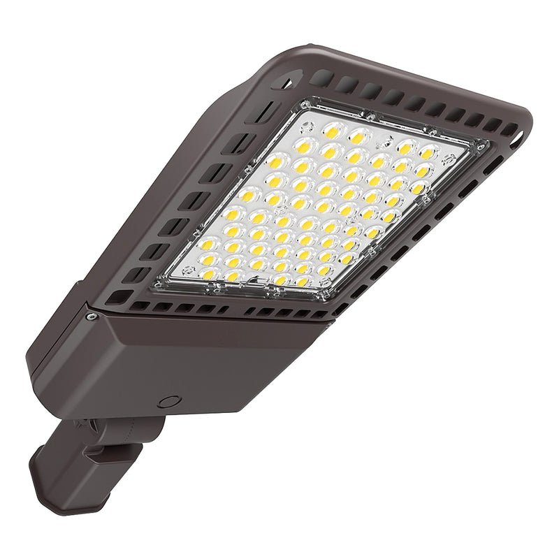Steel Tech Lights LED Shoebox Parking Lot Light – 100W/150W/200W Selectable – Up to 30,000 Lumens – 120-277V