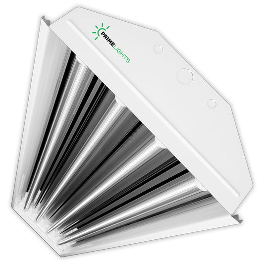 PrimeLights 4 Bulb / Lamp T8 LED High Bay Utility Shop Garage Warehouse Light Fixture 14,400 Lumens, 120-277V