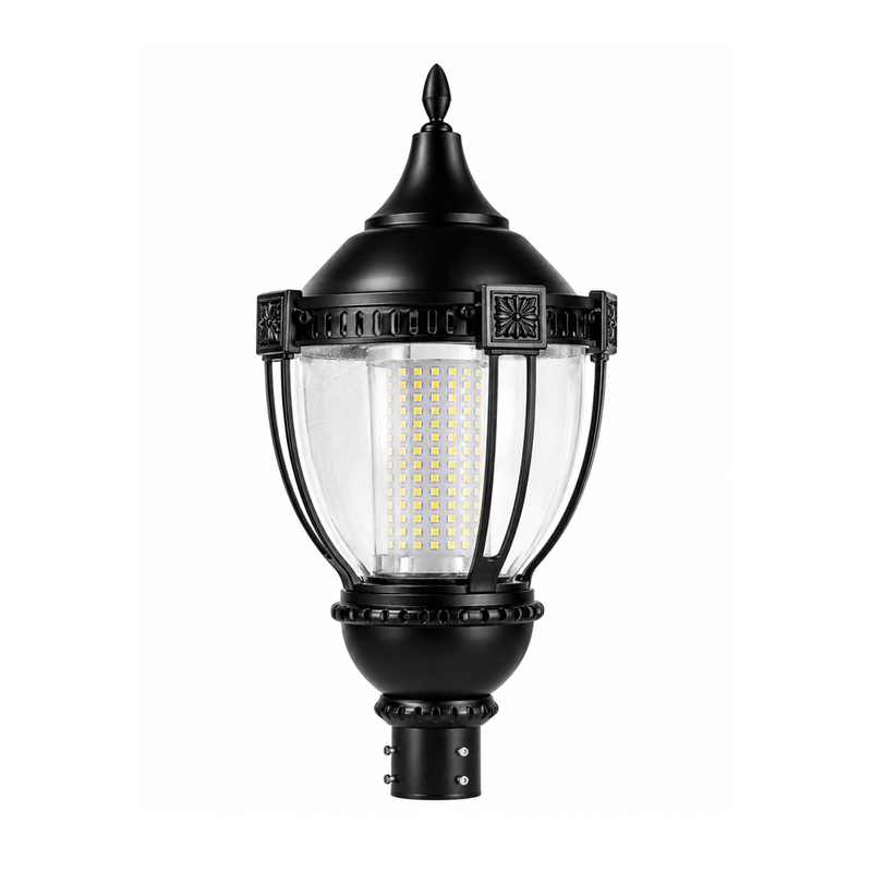 Steel Tech Lights LED Post Top Light – Selectable 30W/50W/60W – Selectable 3000K/4000K/5000K – 120–277V – 0–10V Dimmable